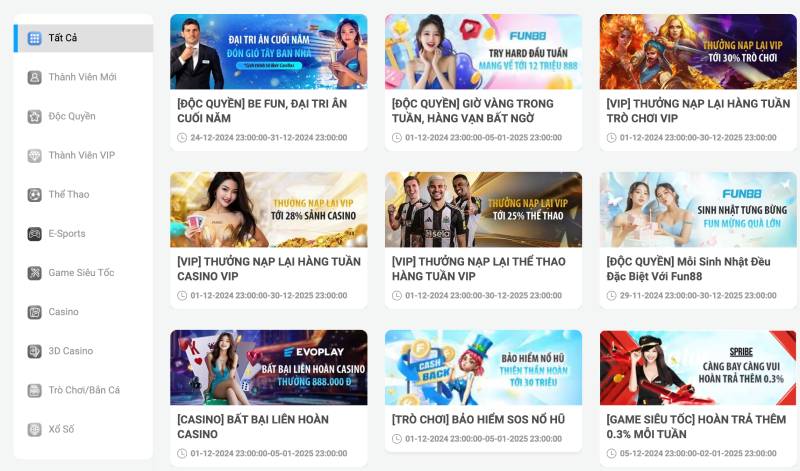 FUN88 – Link Vào Fun 88 – Fun88 App【2025】✔️ Mobile 24 Chương trình khuyến mãi và sự kiện hấp dẫn
